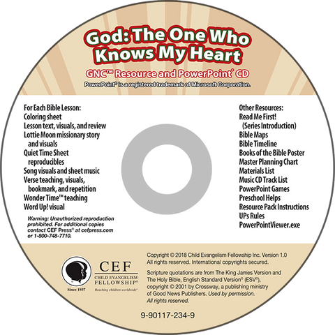 God: The One Who Knows My Heart PP CD